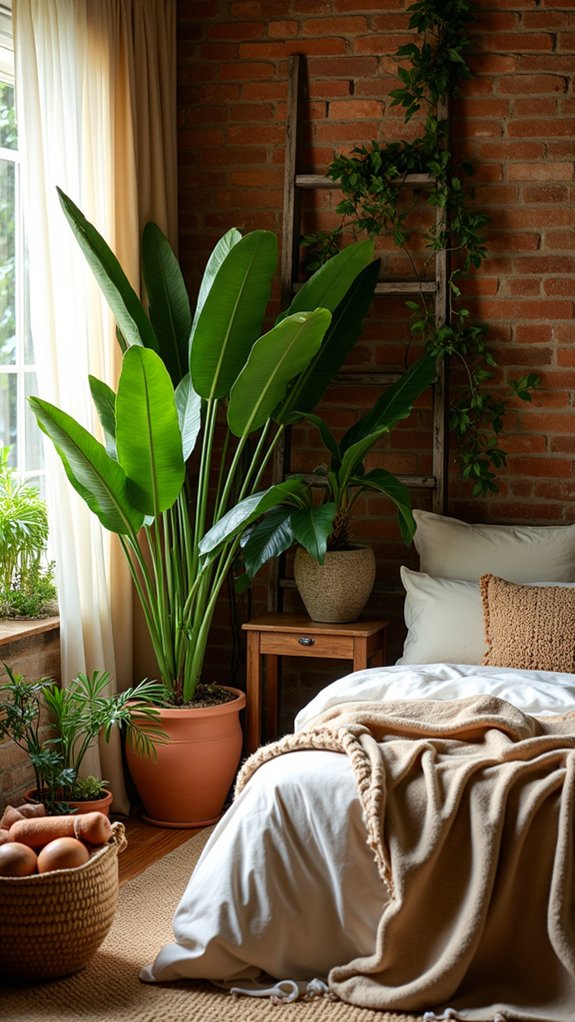 exotic plants create tranquility