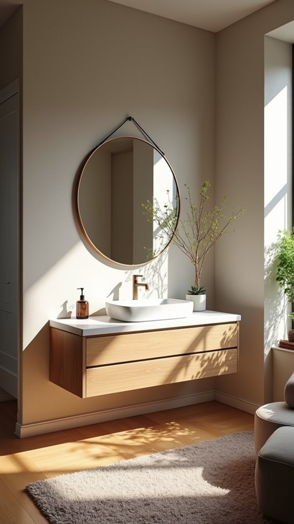 floating vanities enhance space