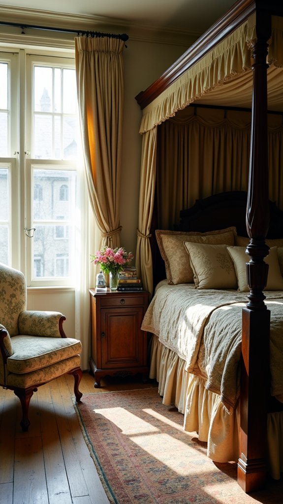 heirlooms enhance bedroom design