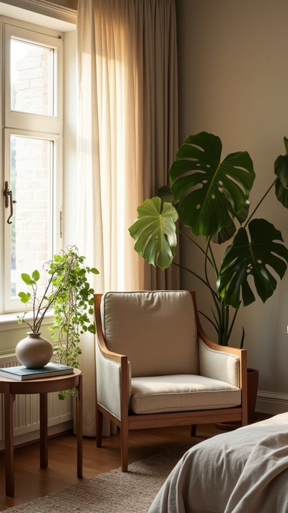indoor plants enhance tranquility