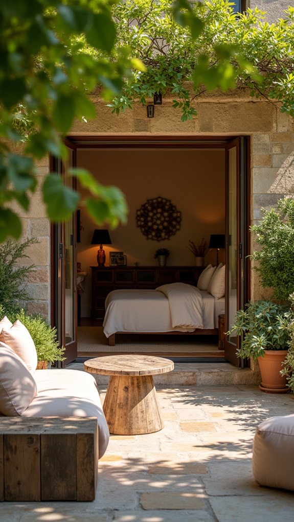 inviting outdoor relaxation spaces