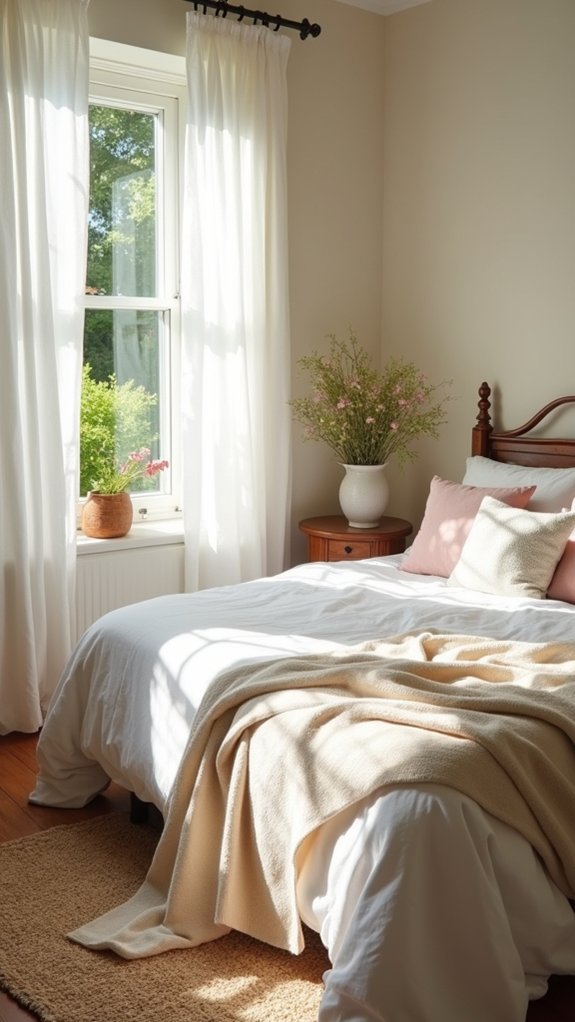 lightweight summer bedroom retreat