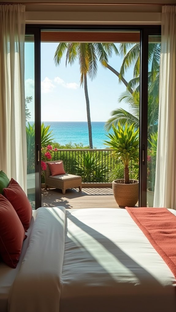 lush tropical greenery oasis