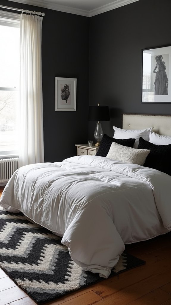 luxurious bedding enhances elegance