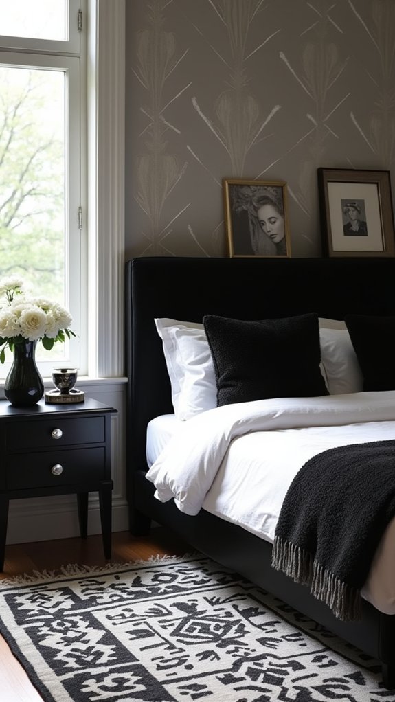 luxurious black and white