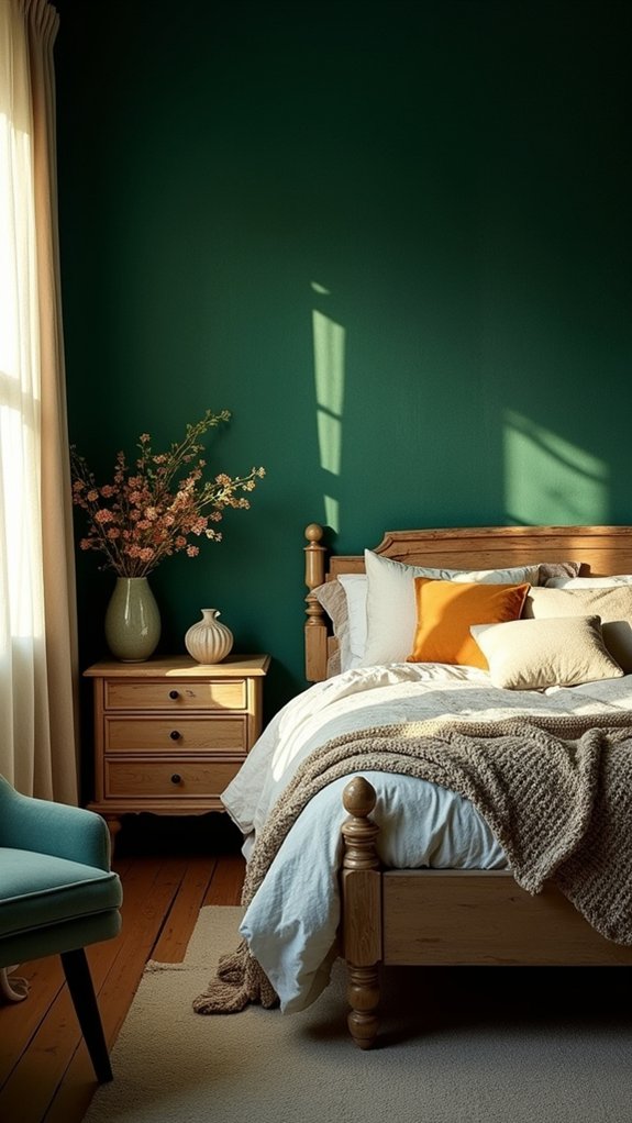 luxurious velvet bedroom atmosphere