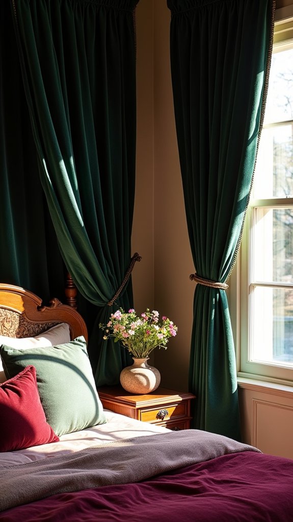 luxurious velvet drapes elegance