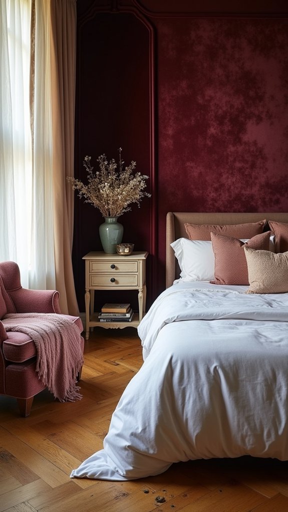 luxurious velvet wall design