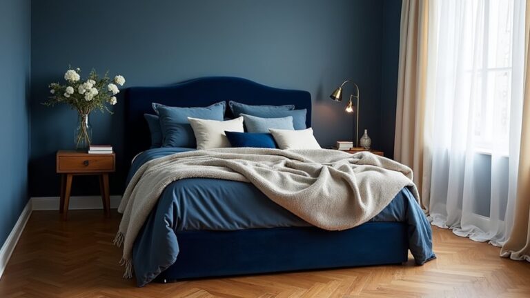 luxury navy blue bedrooms