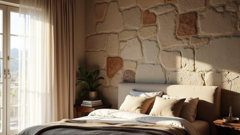 24 Striking Luxury Bedroom Stone Wall Designs That Add Character luxury stone wall designs