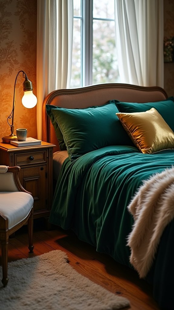 metallic touches enhance warmth