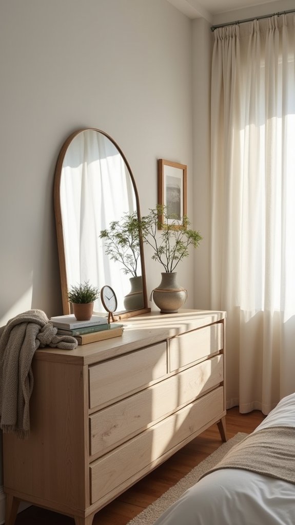 minimalist dresser essentials displayed