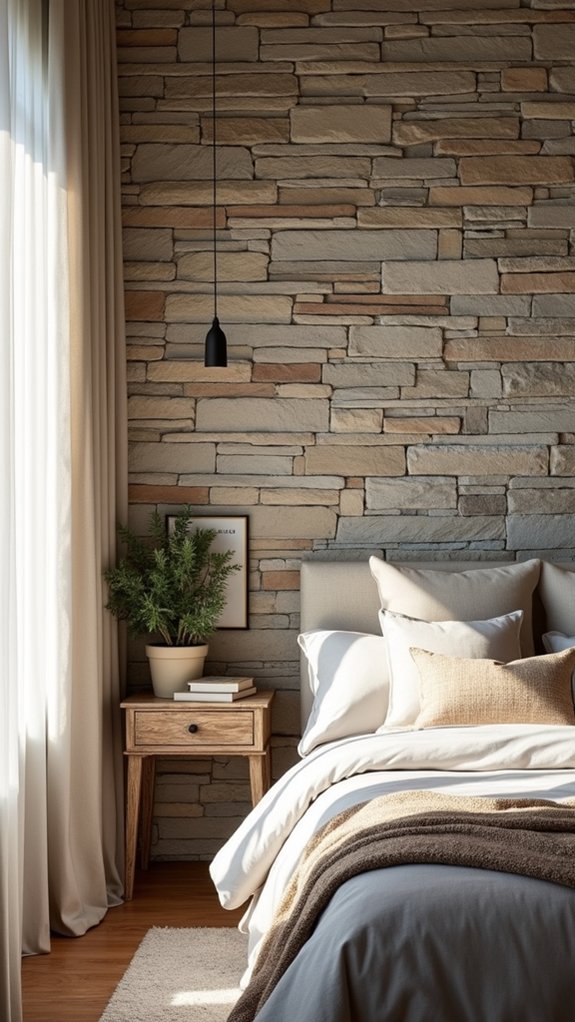 modern elegance with stacked stone