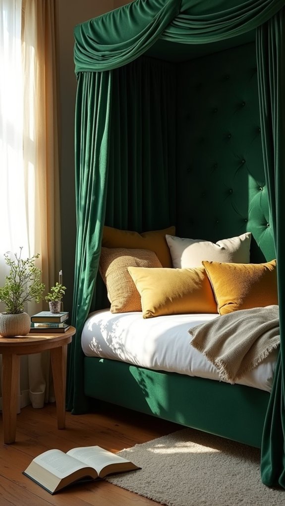 modern luxurious canopy bed