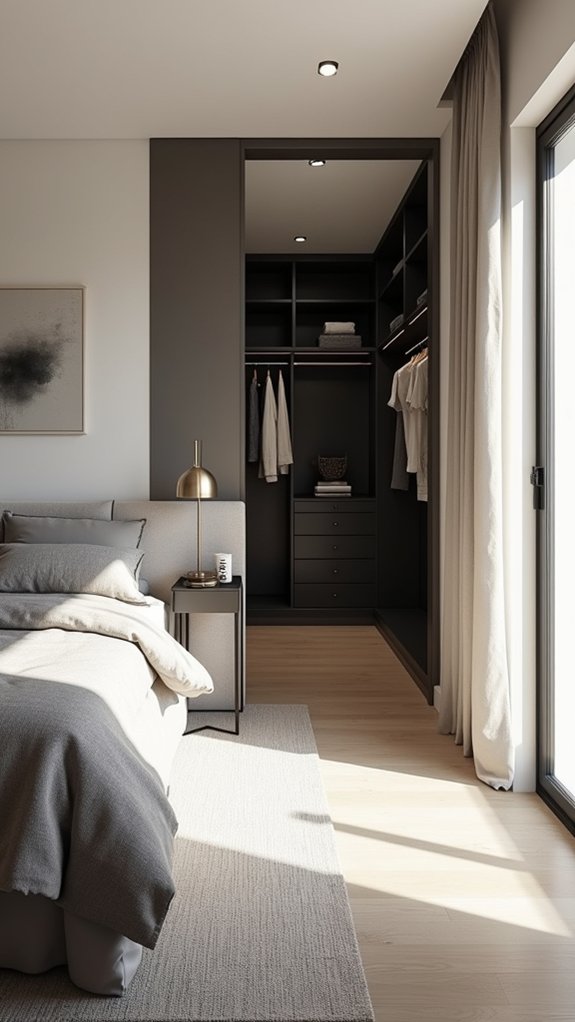 monochromatic serene bedroom design