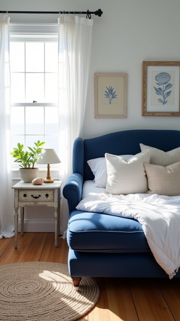 nautical navy and white