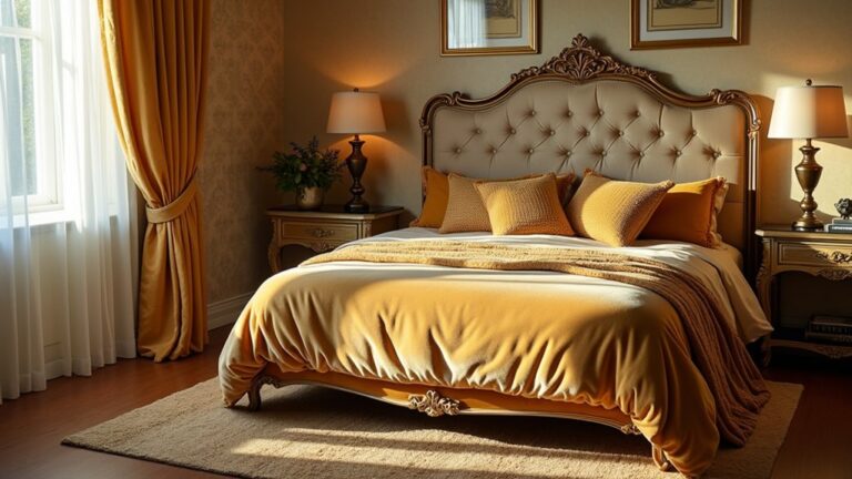 opulent gold accent bedrooms