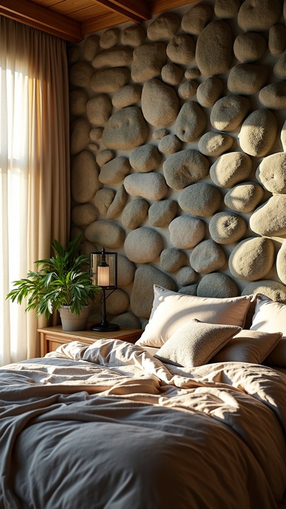 organic rock feature wall