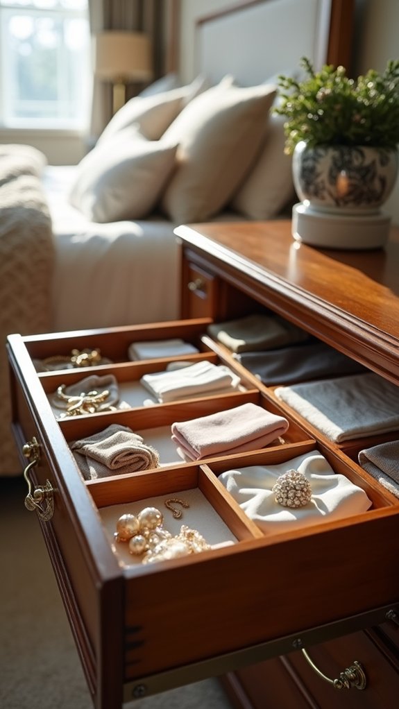 organized drawer dividers enhance functionality