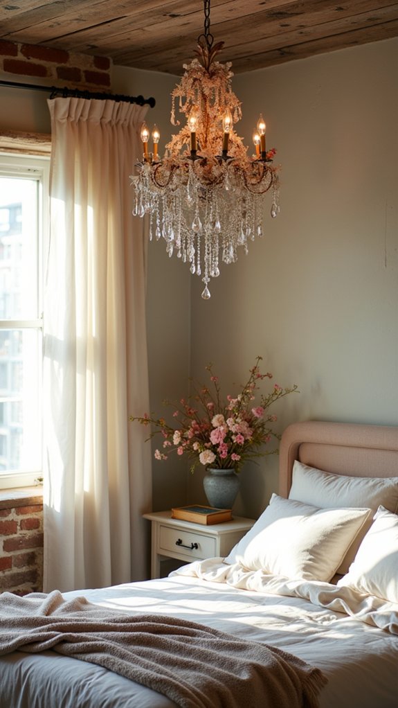 romantic floral chandelier elegance