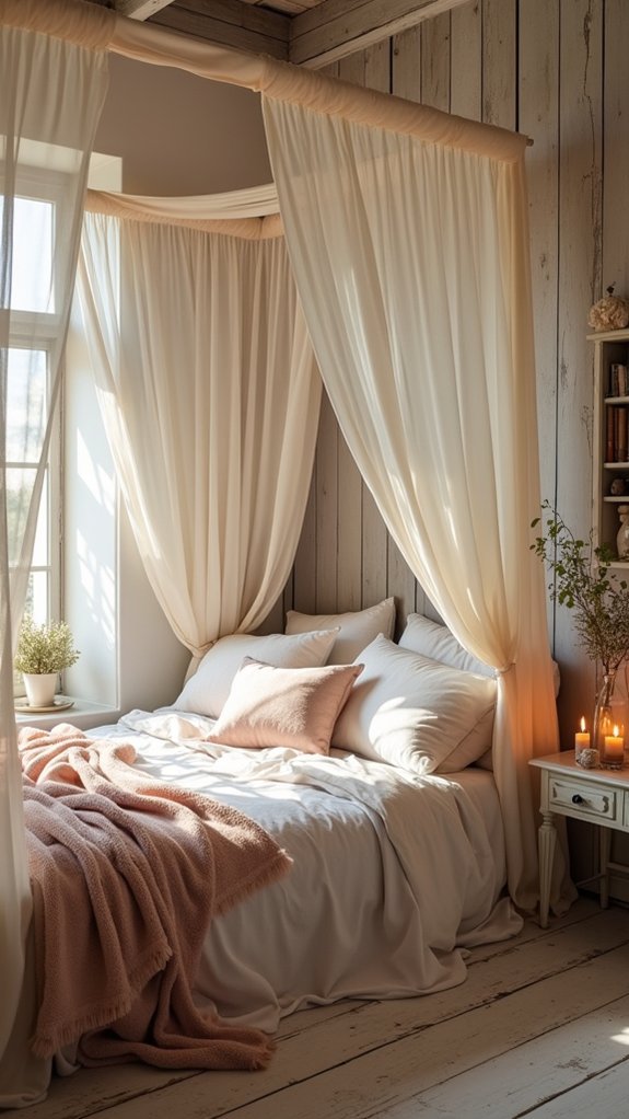 romantic flowing fabric sanctuary