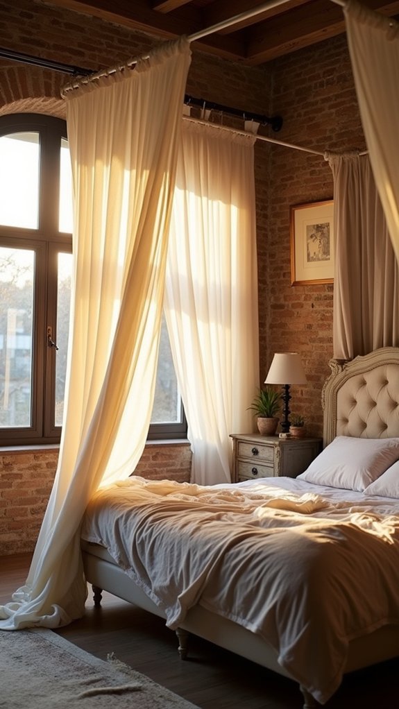 serene canopy bed sanctuary
