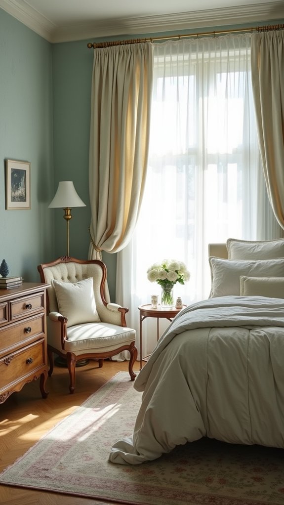 serene luxury bedroom colors