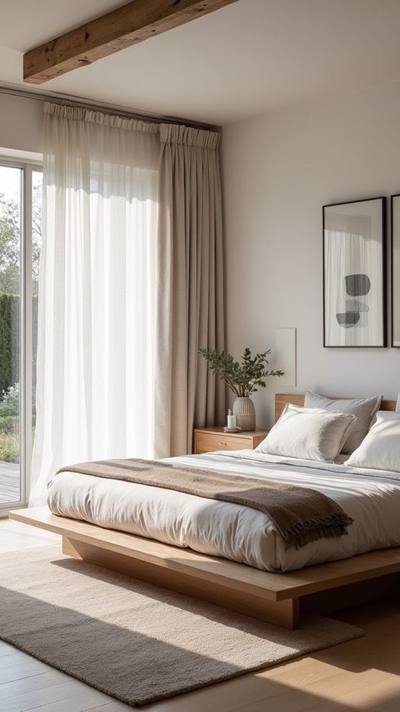 serene minimalist bedroom design