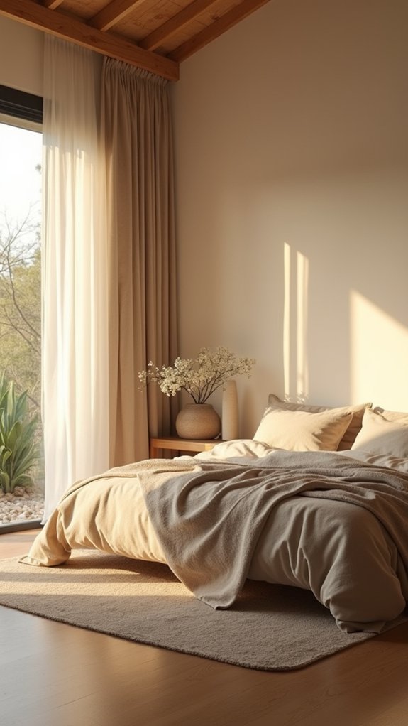 serene minimalist bedroom retreat