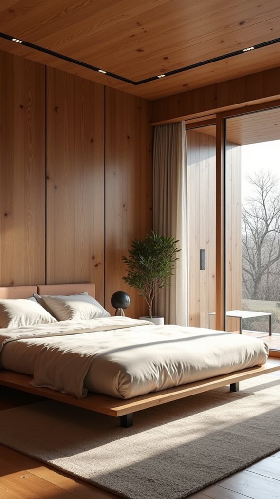 serene minimalist wood elegance