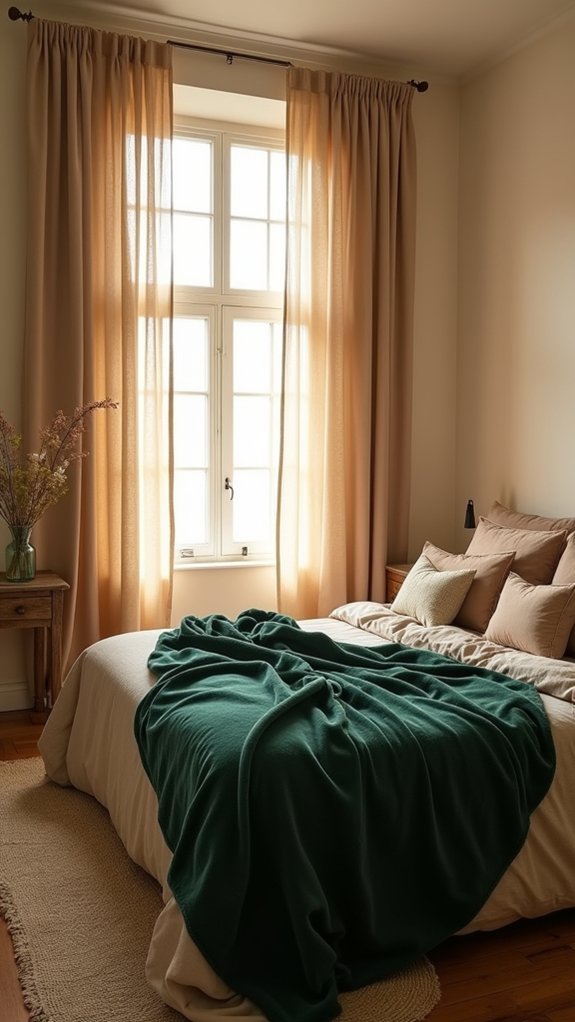 serene oasis with eco friendly fabrics