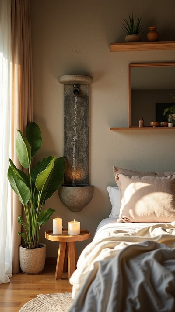 serene water feature integration