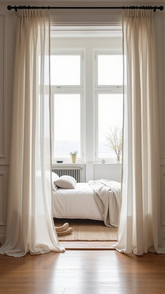 simple curtains serene ambiance