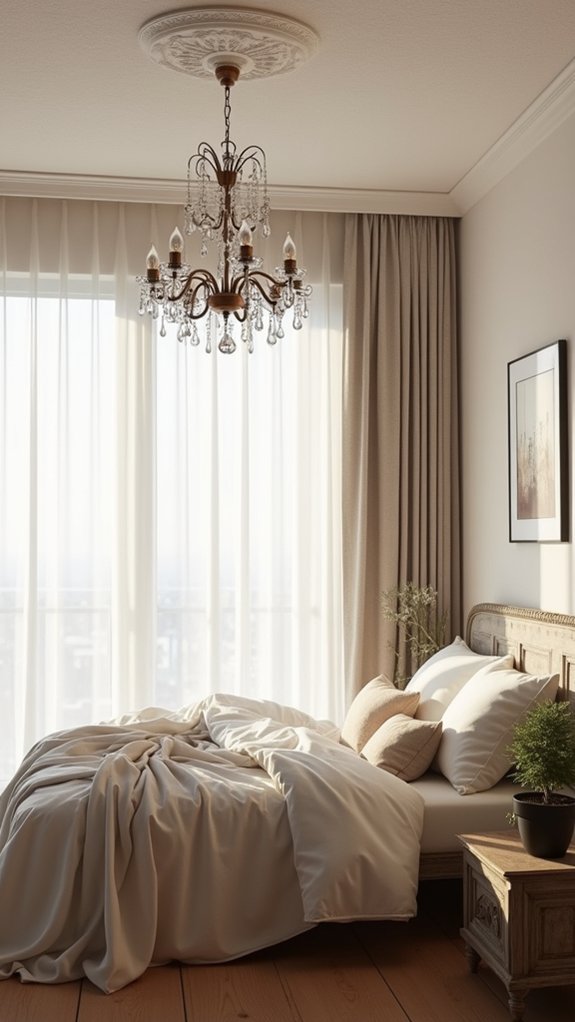 sleek minimalist chandelier elegance