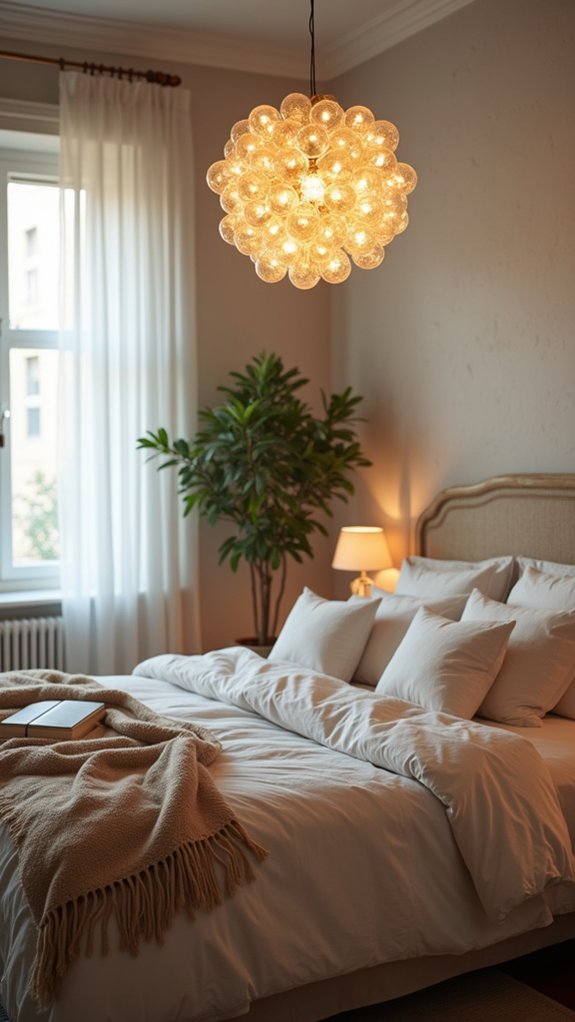 soft glowing chandelier elegance