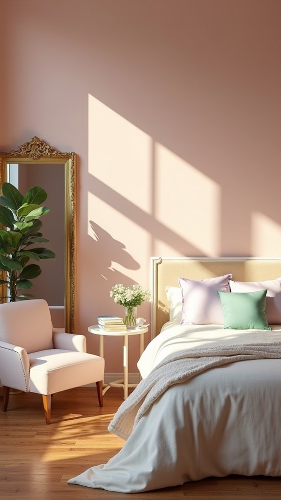 soft pastel bedroom retreat