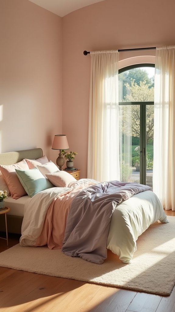 soft pastel bedroom serenity