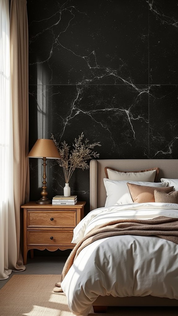 sophisticated cozy granite backdrop
