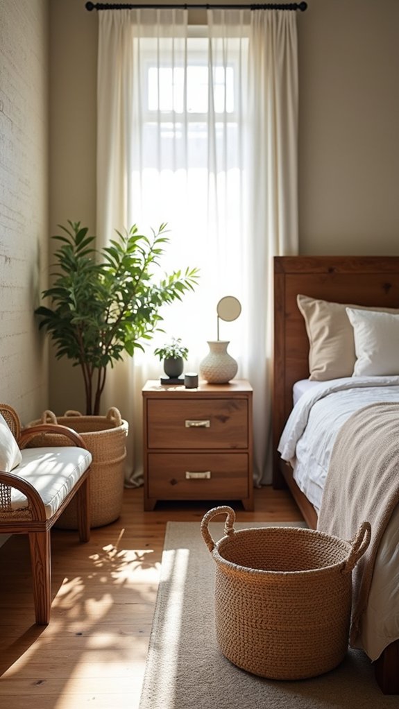 stylish organization with baskets