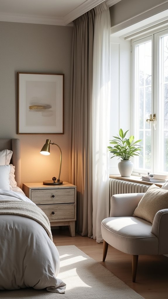 subtle metallic cozy luxury