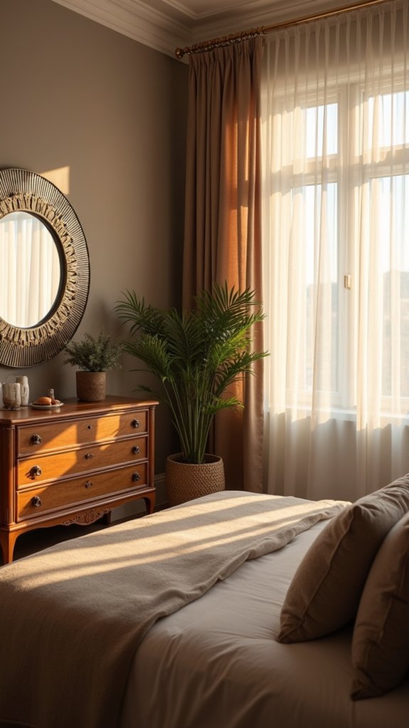 textured mirrors enhance luxury