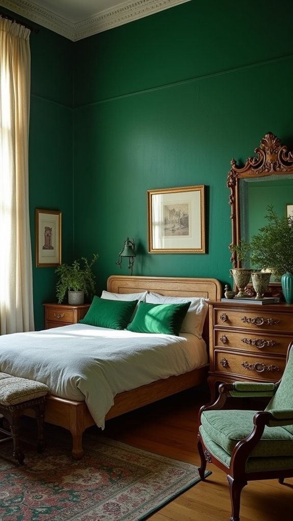 timeless emerald antique elegance