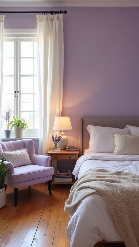 tranquil lavender ivory sanctuary