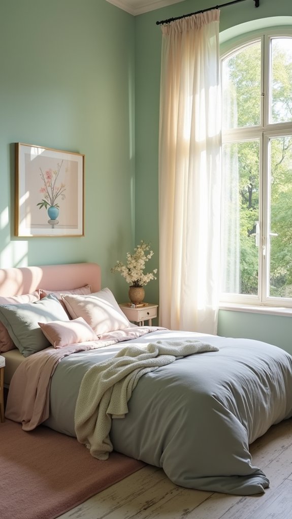 tranquil soft pastel retreat