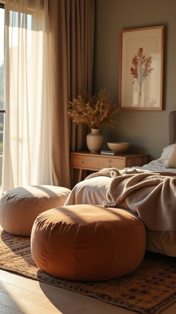 versatile soft poufs seating