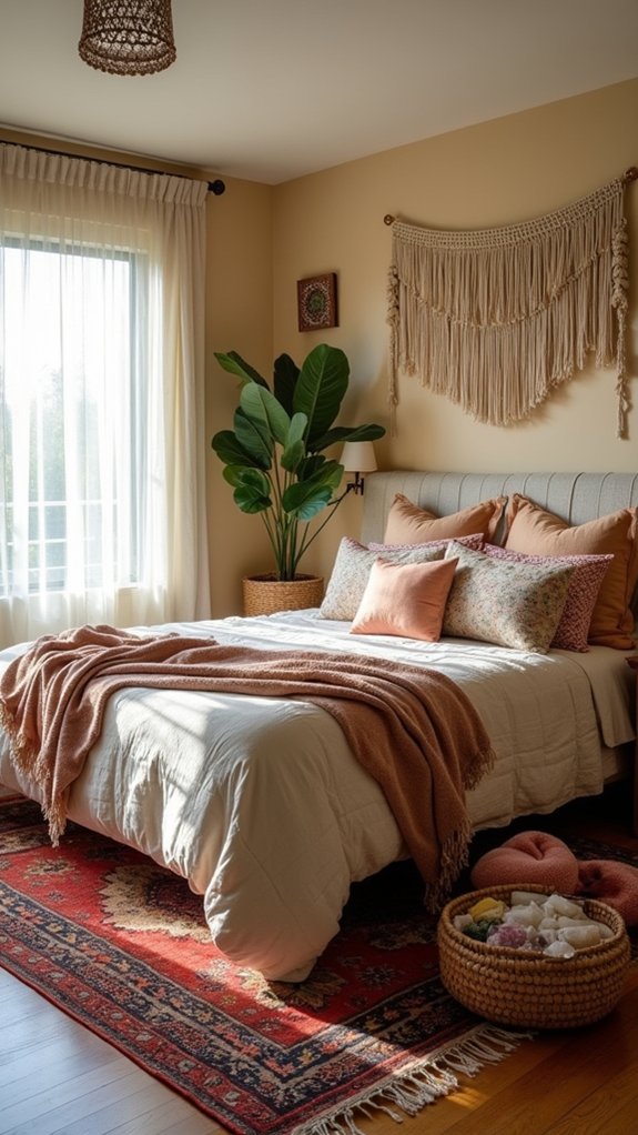 vibrant bohemian relaxation oasis