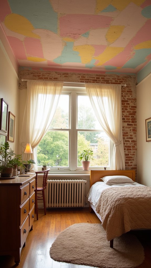 vibrant ceiling transforms atmosphere