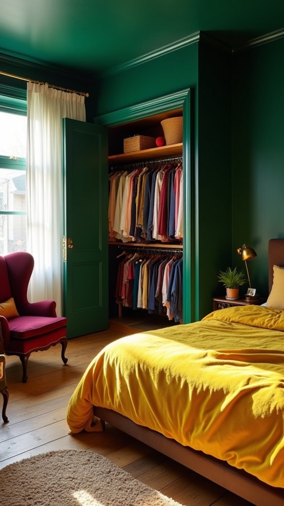 vibrant teal and orange