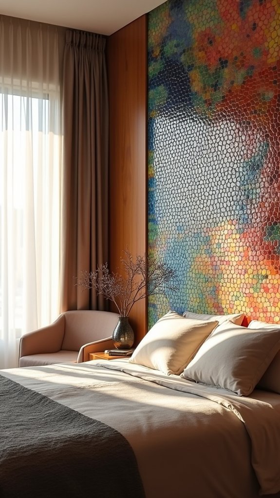 vibrant tiles enhance ambiance