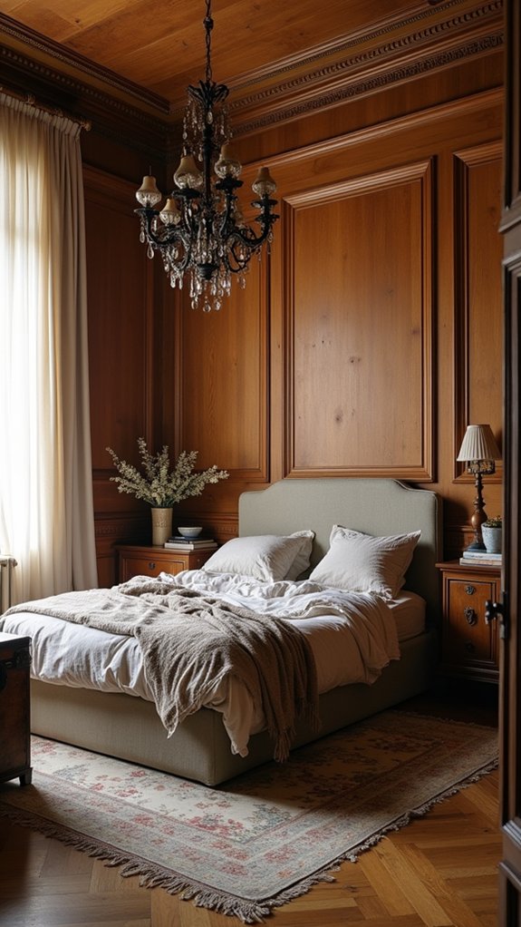 vintage wood panel charm